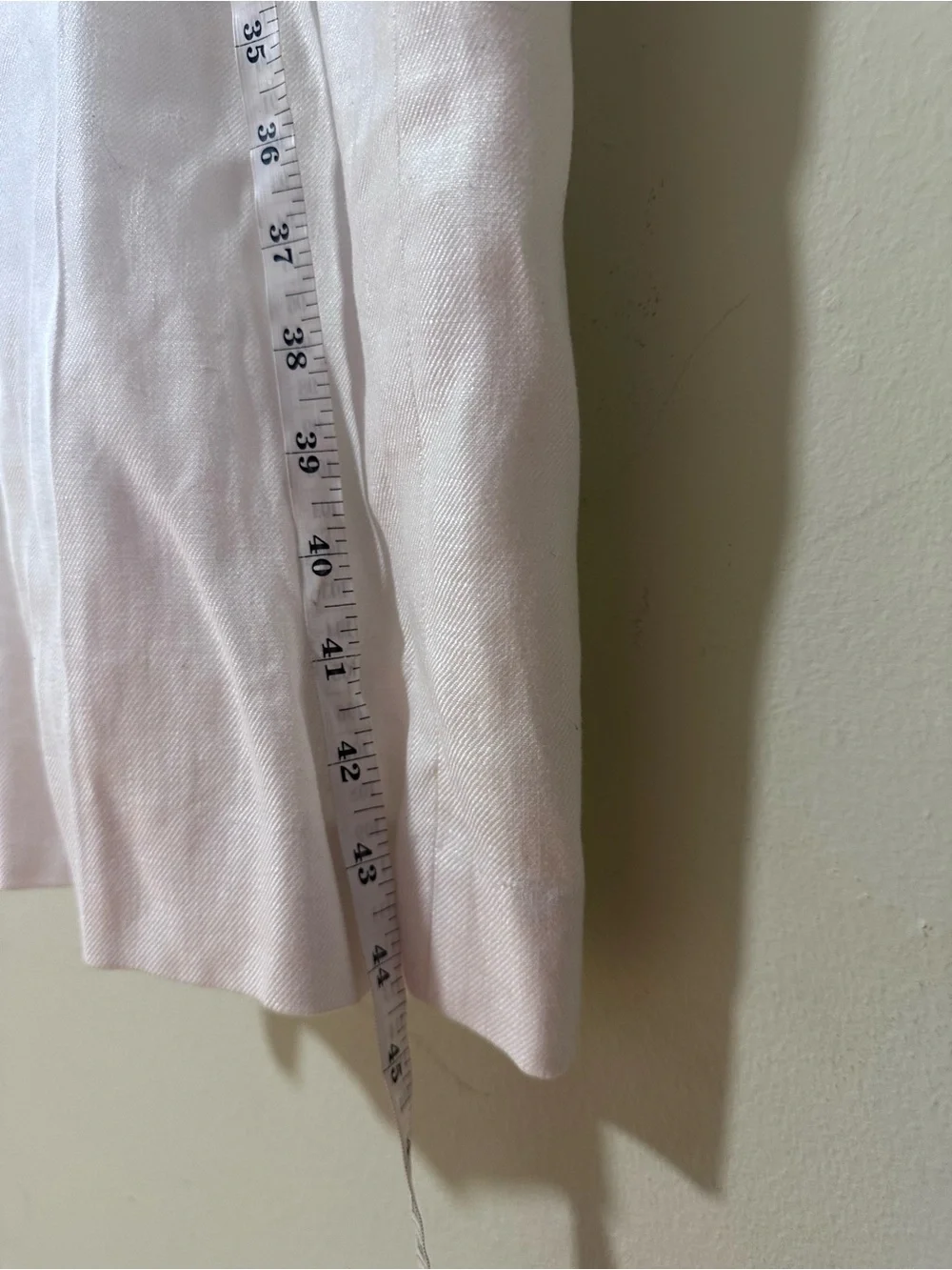 Lauren Ralph Lauren Women's White Pleated Dress Pants Linen Blend Lined 14